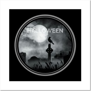 Grey hallowen Posters and Art